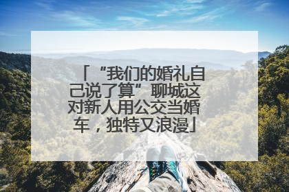 “我们的婚礼自己说了算”聊城这对新人用公交当婚车，独特又浪漫