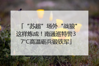 “苏超”场外“战狼”这样炼成！南通巡特警37℃高温砺兵锻铁军