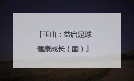 玉山：益启足球 健康成长（图）