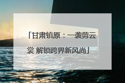 甘肃镇原：一袭剪云裳 解锁跨界新风尚