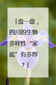 盘一盘，四川的生物多样性“家底”有多厚？