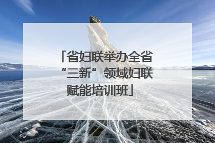 省妇联举办全省“三新”领域妇联赋能培训班