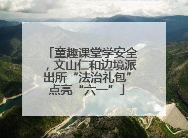 童趣课堂学安全，文山仁和边境派出所“法治礼包”点亮“六一”