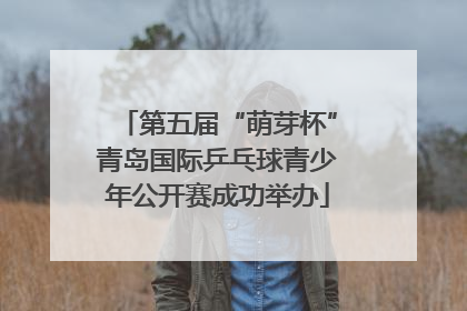 第五届“萌芽杯”青岛国际乒乓球青少年公开赛成功举办