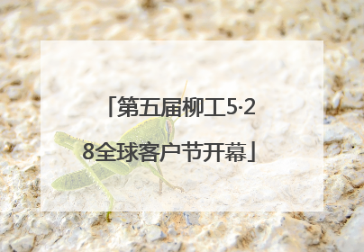 第五届柳工5·28全球客户节开幕