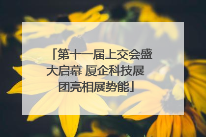 第十一届上交会盛大启幕 厦企科技展团亮相展势能