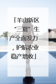 羊山新区“三夏”生产全面发力，护航农业稳产增收