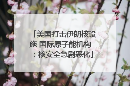 美国打击伊朗核设施 国际原子能机构：核安全急剧恶化