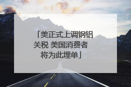 美正式上调钢铝关税 美国消费者将为此埋单