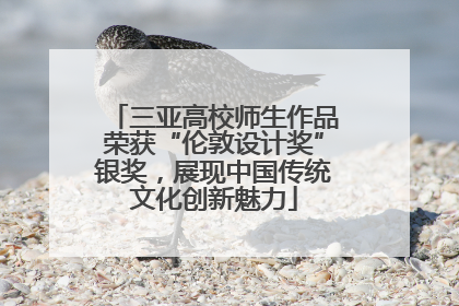 三亚高校师生作品荣获“伦敦设计奖”银奖，展现中国传统文化创新魅力