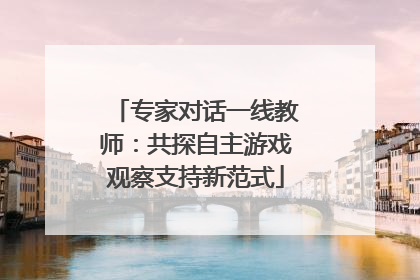 专家对话一线教师：共探自主游戏观察支持新范式