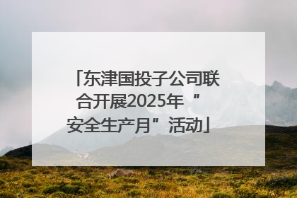 东津国投子公司联合开展2025年“安全生产月”活动