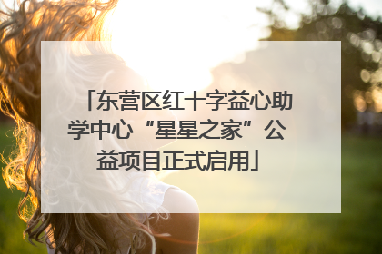 东营区红十字益心助学中心“星星之家”公益项目正式启用