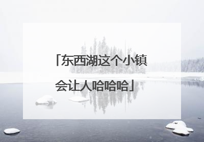 东西湖这个小镇会让人哈哈哈