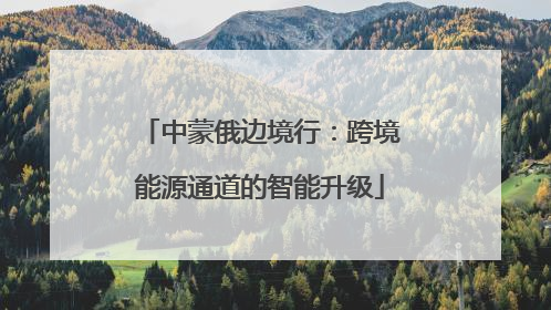 中蒙俄边境行：跨境能源通道的智能升级