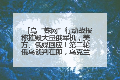 乌“蛛网”行动战报称摧毁大量俄军机，美方、俄媒回应！第二轮俄乌谈判在即，乌克兰提出三大诉求
