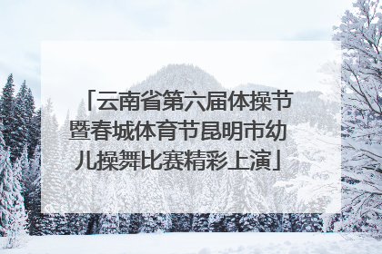 云南省第六届体操节暨春城体育节昆明市幼儿操舞比赛精彩上演