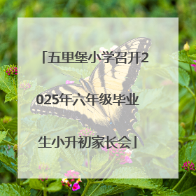 五里堡小学召开2025年六年级毕业生小升初家长会