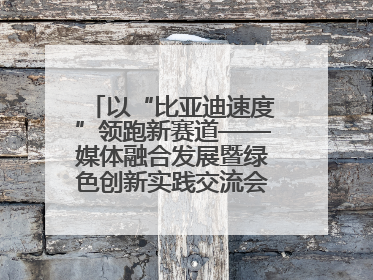 以“比亚迪速度”领跑新赛道——媒体融合发展暨绿色创新实践交流会首站走进比亚迪