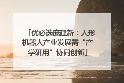 优必选庞建新：人形机器人产业发展需“产学研用”协同创新