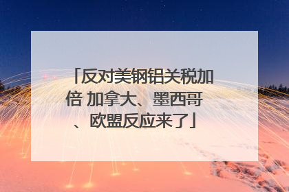 反对美钢铝关税加倍 加拿大、墨西哥、欧盟反应来了