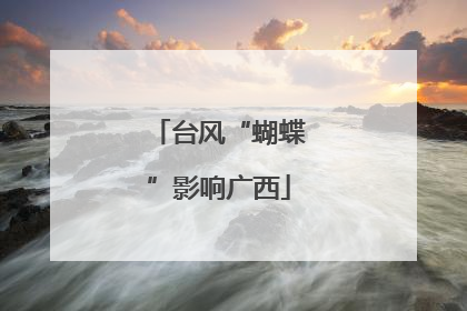 台风“蝴蝶”影响广西