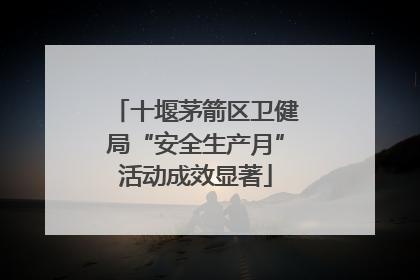 十堰茅箭区卫健局“安全生产月”活动成效显著