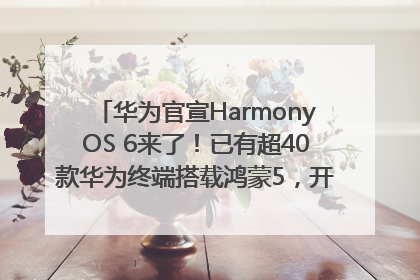 华为官宣HarmonyOS 6来了！已有超40款华为终端搭载鸿蒙5，开发者突破800万