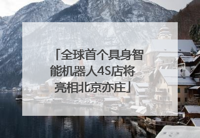 全球首个具身智能机器人4S店将亮相北京亦庄