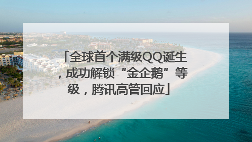 全球首个满级QQ诞生，成功解锁“金企鹅”等级，腾讯高管回应