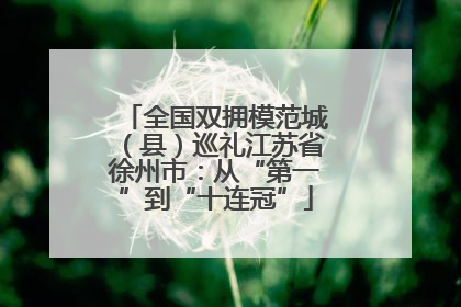 全国双拥模范城（县）巡礼江苏省徐州市：从“第一”到“十连冠”