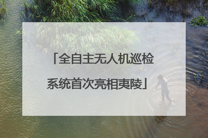 全自主无人机巡检系统首次亮相夷陵