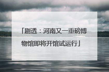 剧透：河南又一重磅博物馆即将开馆试运行