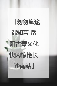 匆匆旅途遇知音 岳阳古琴文化快闪惊艳长沙南站