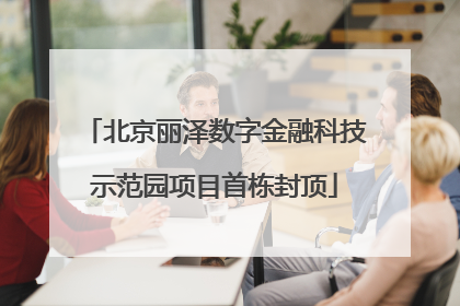 北京丽泽数字金融科技示范园项目首栋封顶