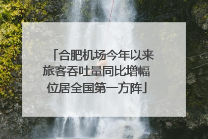 合肥机场今年以来旅客吞吐量同比增幅位居全国第一方阵