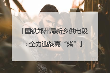 国铁郑州局新乡供电段：全力迎战高“烤”