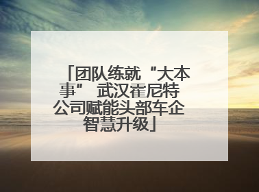 团队练就“大本事” 武汉霍尼特公司赋能头部车企智慧升级