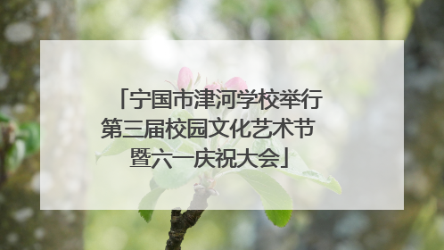 宁国市津河学校举行第三届校园文化艺术节暨六一庆祝大会
