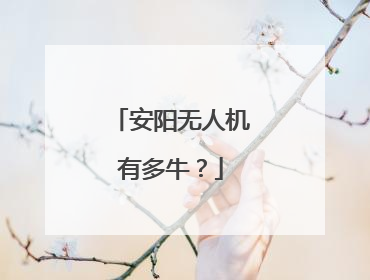 安阳无人机有多牛？