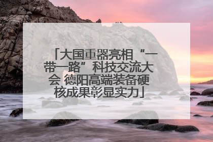 大国重器亮相“一带一路”科技交流大会 德阳高端装备硬核成果彰显实力