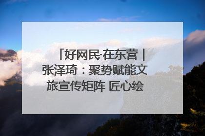 好网民·在东营｜张泽琦：聚势赋能文旅宣传矩阵 匠心绘就东营诗与远方