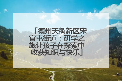 德州天衢新区宋官屯街道：研学之旅让孩子在探索中收获知识与快乐