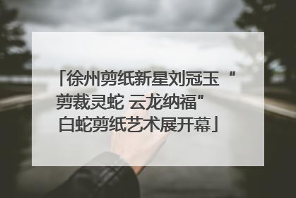 徐州剪纸新星刘冠玉“剪裁灵蛇 云龙纳福” 白蛇剪纸艺术展开幕