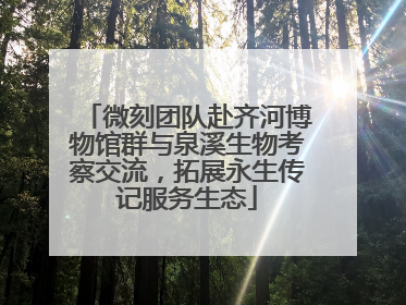微刻团队赴齐河博物馆群与泉溪生物考察交流，拓展永生传记服务生态