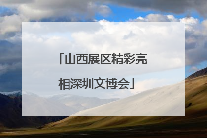 山西展区精彩亮相深圳文博会