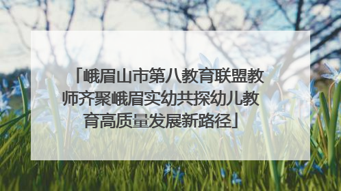 峨眉山市第八教育联盟教师齐聚峨眉实幼共探幼儿教育高质量发展新路径