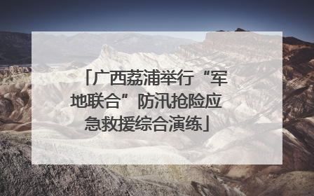 广西荔浦举行“军地联合”防汛抢险应急救援综合演练