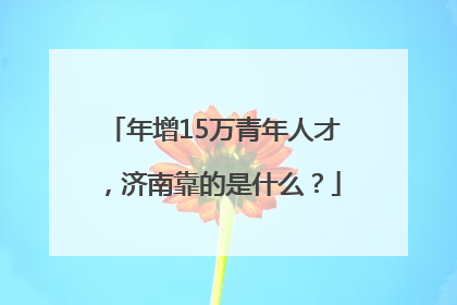 年增15万青年人才，济南靠的是什么？