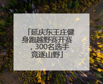 延庆东王庄健身跑越野赛开赛，300名选手竞逐山野